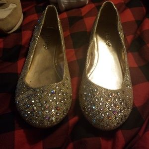 Bamboo rhinestone flats